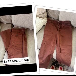 Brown Straight Leg Pants